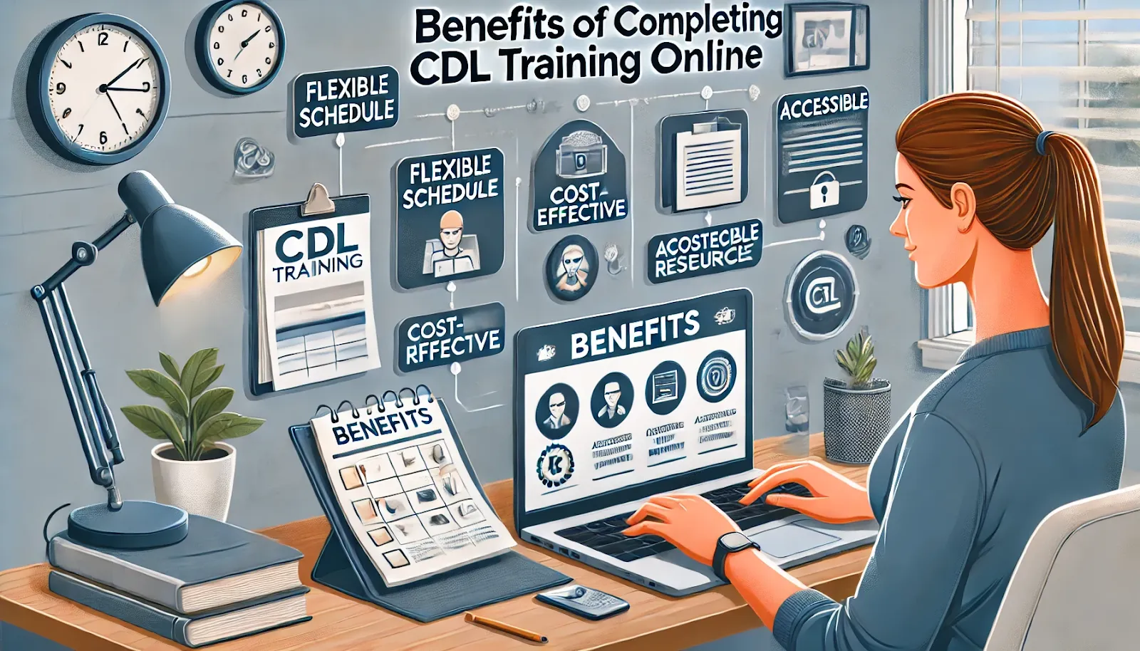 Balancing Work And Online CDL Class B ELDT Training