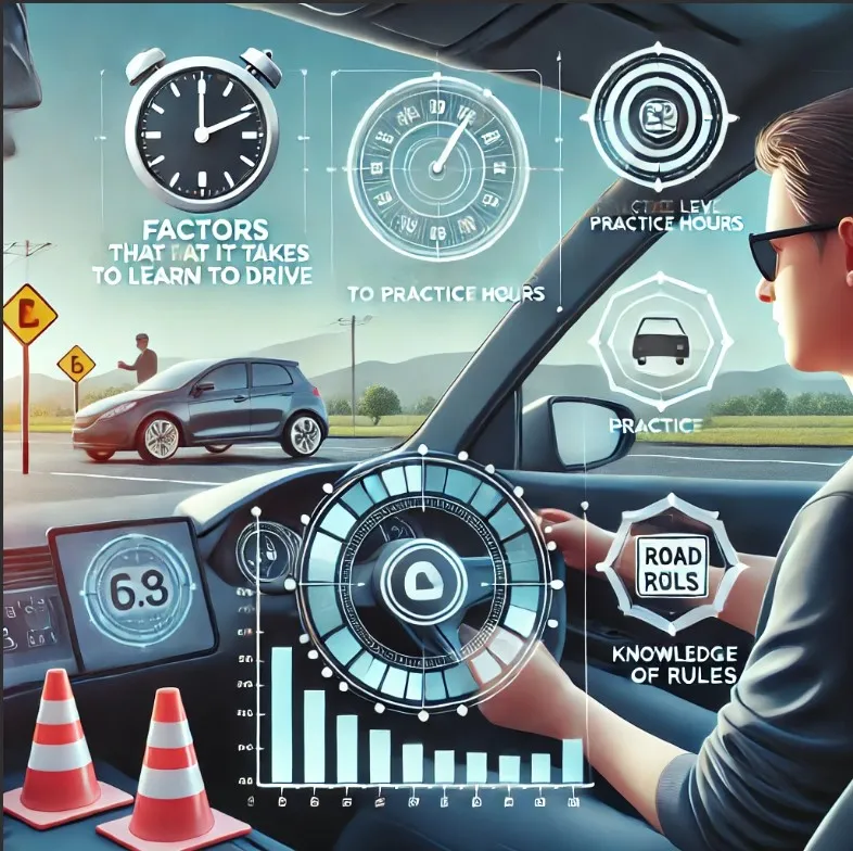How long does it take to learn to drive and mastering different driving skills.